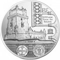 Франция 10 евро 2019 Башня Белем Васко де Гама Корабль (France 10E 2019 Tower Belem Vasco de Gama Silver Proof Coin).Арт.67