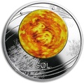 Ниуэ 1 доллар 2019 Солнечная Система Солнце (Niue 1$ 2019 Solar System Sun 1Oz Silver Coin).Арт.CZ/67