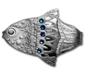 Камерун 2000 франков 2018 Рыба Загадать Желание Набор 3 Монеты (Cameroon 2000 Francs 2018 Make a Wish Fish 3D Swarovski Silver Coin Set).Арт.66