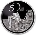 Швейцария 20 франков 2019 Аполлон 11 Высадка на Луну 50 лет Космос (Switzerland 20 Francs 2019 Apollo 11 Moon Landing 50th Anniversary Silver Coin).Арт.65