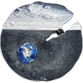 Острова Кука 2 доллара 2019 Метеорит Эстакадо (Cook Isl 2$ 2019 Meteorite Estacado &#189; Oz Titanium Silver).Арт.65