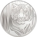 Монголия 250 тугриков 2019 Тигр (Mongolia 250T 2019 Hidden Tiger &#189; oz Silver Coin Blister).Арт.65