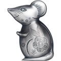 Монголия 1000 тугриков 2020 Остроумная Серебряная Мышка Фигурка (Mongolia 1000T 2020 Witty Silver Mouse 1 oz Silver Coin).Арт.65