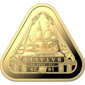 Австралия 100 долларов 2019 Корабль Батавия Австралийские Кораблекрушения (Australia 100$ 2019 Batavia Australian Shipwrecks First Triangular Bullion 1 oz Gold Coin).Арт.65