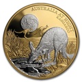 Ниуэ 100 долларов 2019 Ночная Австралия Кенгуру (Niue 100$ 2019 Australia at Night Kangaroo 1oz Gold Proof Coin).Арт.65