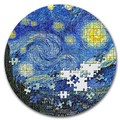 Палау 20 долларов 2019 Звездная Ночь Винсент Ван Гог серия Сокровища Микропазла (Palau 20$ 2019 Starry Night Van Gogh Micropuzzle Treasures 3 Oz Silver Coin).Арт.65
