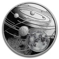  1  2019    (Niue 1$ 2019 Solar System Moon 1Oz Silver Coin)..CZ/67