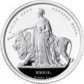 Великобритания 5 фунтов 2019 Уна и Лев (GB 5&#163; 2019 Una and the Lion 2oz Silver Proof Coin).Арт.001055857959/92