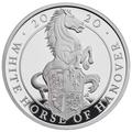 Великобритания 2 фунта 2020 Белая Ганноверская Лошадь серия Звери Королевы (GB 2&#163; 2020 Queen's Beast White Horse of Hanover Silver Coin).Арт.Е85
