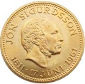 Исландия 500 крон 1961 Йоун Сигурдссон (Iceland 500 Kronur 1961 King Jon Sigurdsson Coin Gold).Арт.0001894044929/K0,52G/E92