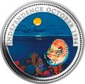 Палау 20 долларов 1994 Наутилус Защита Морской Жизни (Palau 1994 $20 Independence Nautilus Marine Life Protection 5Oz Silver Coin).Арт.92