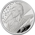 Великобритания 1 фунт 2020 Дэвид Боуи Легенды Музыки ( GB 1&#163; 2020 David Bowie Music Legends Half oz Silver Proof Coin ).Арт.92E