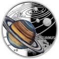  1  2021    (Niue 1$ 2021 Solar System Saturn 1Oz Silver Coin)..CZ/92