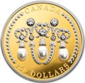 Канада 250 долларов 2021 Тиара Любовный Узел ( Canada 250$ 2021 Lover's Knot Tiara 2oz Gold Coin ).Арт.92
