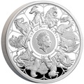 Великобритания 2 фунта 2021 Звери Королевы (GB 2&#163; 2021 Queen's Beast 1oz Silver Proof Coin).Арт.92