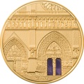 Палау 500 долларов 2021 Метрополис Нотр-Дам де Пари серия Тиффани (Palau 500$ 2021 Metropolis Notre-Dame Tiffany Art 5oz Gold Coin).Арт.92