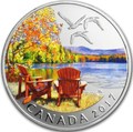 Канада 10 долларов 2017 Осенняя Палитра (2017 Canada $10 Autumn's Palette 1/2 oz Silver Coin).Арт.92