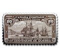 Канада 20 долларов 2019 Прибытие Картье Квебек 1535 серия Исторические Марки Канады (2019 Canada $20 Arrival of Cartier Quebec 1535 Canada's Historical Stamps 1oz Silver Coin).Арт.92