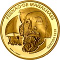Португалия 7,5 евро 2019 500 лет Кругосветного Плавания Магеллана (Portugal 7,5 Euro 2019 Circum Navigation Magellan Gold Coin).Арт.