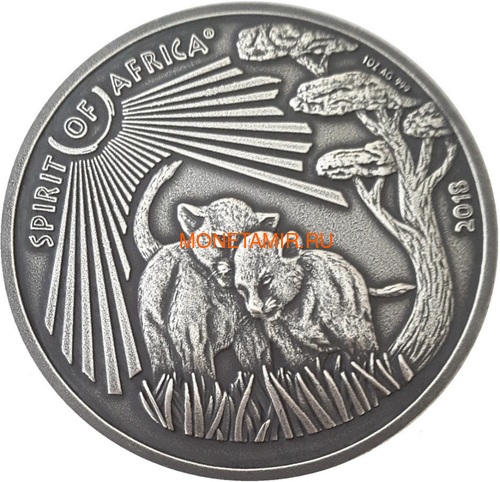  1000     10     1000   25  2018     5   (Cameroon 1000FCFA Congo Dem 10F Congo Rep 1000FCFA Ghana 25C 2018 Spirit of Africa Lions Prestige Set)..002185757241/65 (,  8)