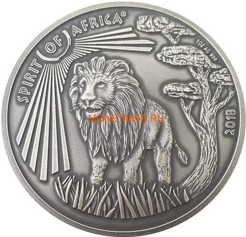  1000     10     1000   25  2018     5   (Cameroon 1000FCFA Congo Dem 10F Congo Rep 1000FCFA Ghana 25C 2018 Spirit of Africa Lions Prestige Set)..002185757241/65 (,  10)