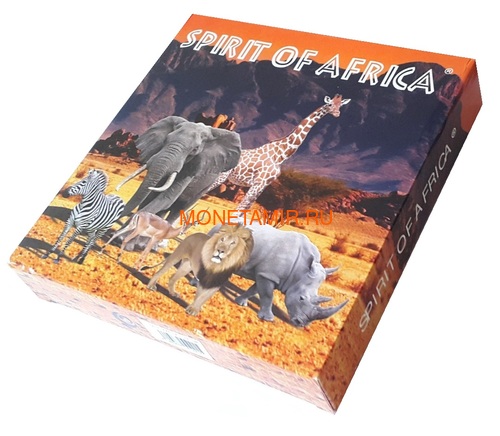  1000     10     1000   25  2018     5   (Cameroon 1000FCFA Congo Dem 10F Congo Rep 1000FCFA Ghana 25C 2018 Spirit of Africa Lions Prestige Set)..002185757241/65 (,  17)
