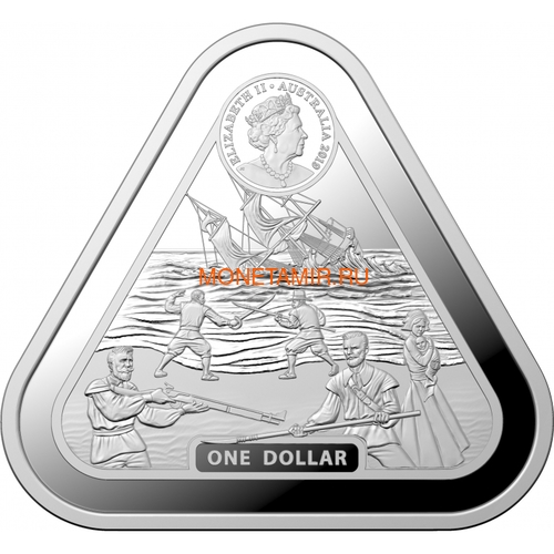  1  2019     (Australia 1$ 2019 Batavia Australian Shipwrecks First Triangular Bullion 1 oz Silver Coin)..65 (,  1)