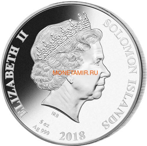   25  2018   250   (Solomon Isl 25$ 2018 250Y James Cooks Ship Endeavour Commissioning Mother of Pearl Silver Coin Proof)..60 (,  1)