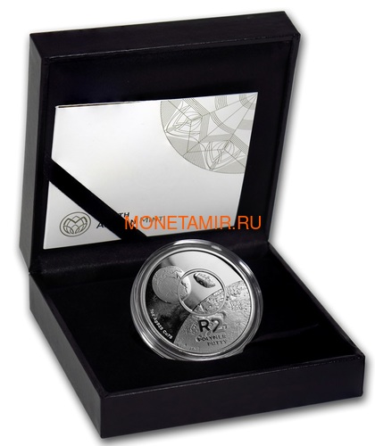   2  + 2,5  2019  11     2  (2019 South Africa R2 and 2,5c Inventions Polymer Putty Moon Landing Silver Proof Set)..000555857599/75 (,  3)