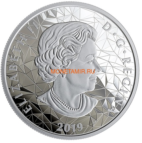  25  2019     (Canada 25$ 2019 Grizzly Bear Multifaceted Animal Head 1 oz Silver Coin)..65 (,  2)