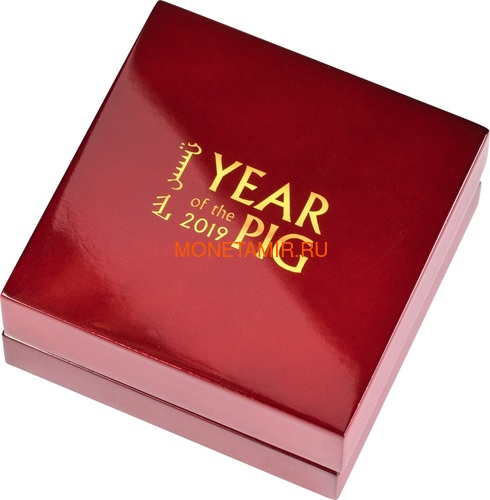  1000  2019    (Mongolia 1000 Togrog 2019 Gilded Jolly Pig Silver Coin 1oz)..000697957128/65 (,  5)