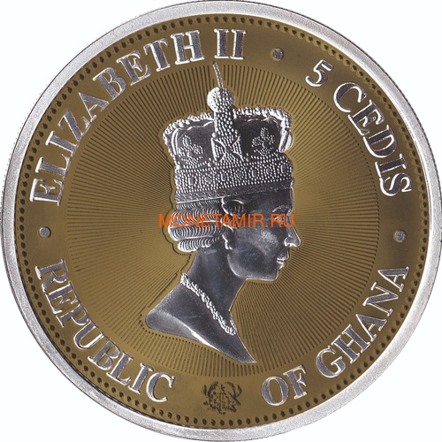  5  2020   IV   (Ghana 2020 5 cedis Treasures of the Universe IV Coin 1oz Silver)..65 (,  1)