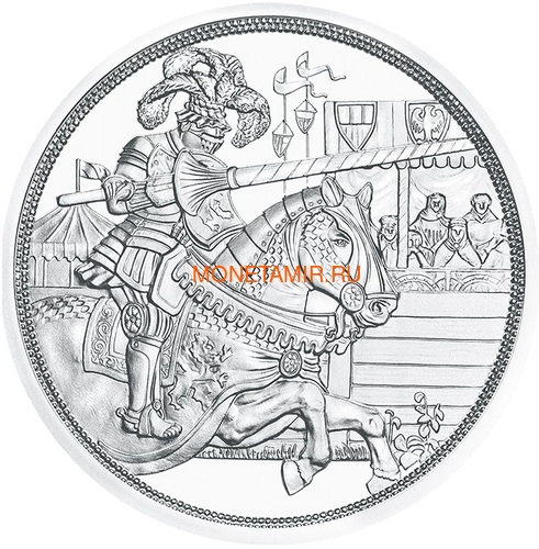  10  2019     (Austria 10E 2019 Chivalry Knights Tales Silver Coin)..65 (,  1)