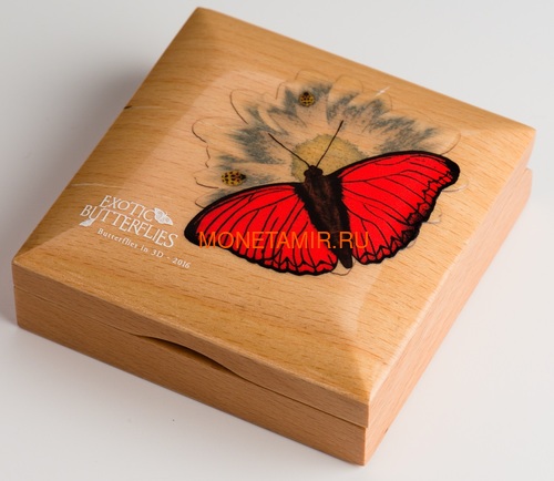  1000  2016       3D (Tanzania 1000Sh 2016 Exotic Butterflies Cymothoe Hobarti 3D Silver Coin)..000451952664/60 (,  4)