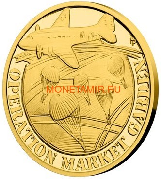  425  2019    1944  -       (Niue 425$ 2019 Set Gold Coins War 1944 Battle of Monte Cassino Operation Overlord Market Garden Battle of Leyte)..K5G/92 (,  2)