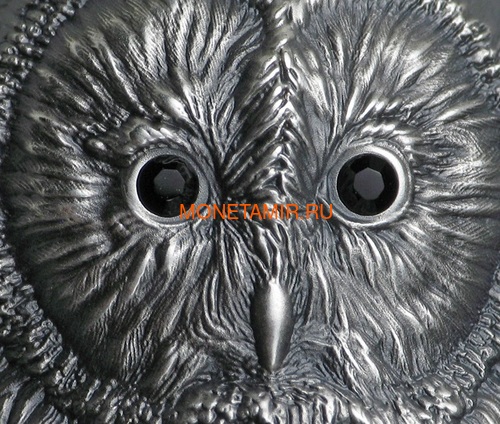  1000  2019    (Mongolia 1000T 2019 Ural Owl 3D 2 oz Silver Coin)..65 (,  2)