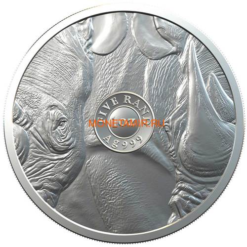   5  2020     (South Africa 5R 2020 Rhino Big Five 1oz Silver Coin) ..85 (,  1)