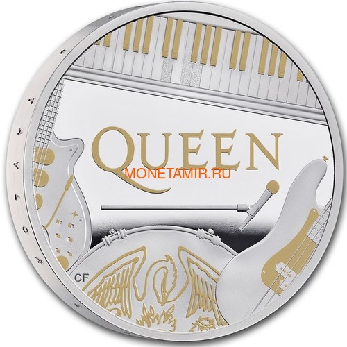  2  2020    (GB 2&#163; 2020 Queen Music Legends 1oz Silver Proof Coin)..92E (,  1)