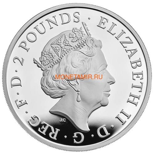  2  2020       (GB 2&#163; 2020 Queen's Beast White Horse of Hanover Silver Coin)..85 (,  1)