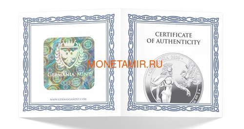  5  2020   (Germania 5 Mark 2020 Gemania 1oz Silver Coin)..75 (,  2)
