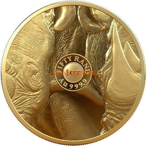  50  2020     (South Africa 50 Rand 2020 Rhino Big Five 1oz Gold Coin)..75 (,  1)