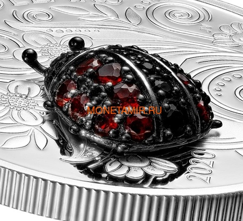  20  2020        (Canada 20$ 2020 Ladybug Bejeweled Bugs Silver Coin)..85 (,  1)