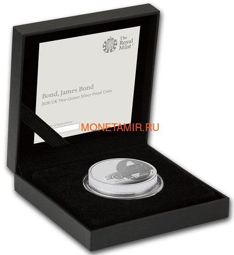  5  2020   (GB 5&#163; 2020 James Bond 2oz Silver Proof Coin)..65 (,  3)