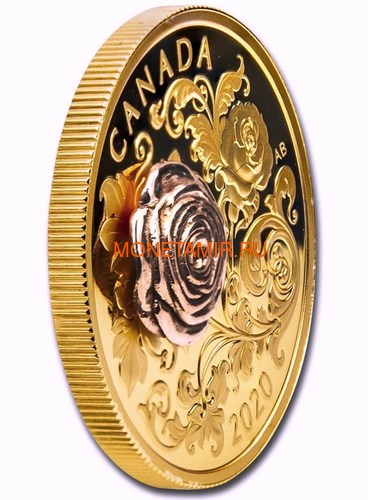  200  2020    (Canada 200$ 2020 The Queen Elizabeth Rose 1 oz Gold Coin)..85 (,  1)