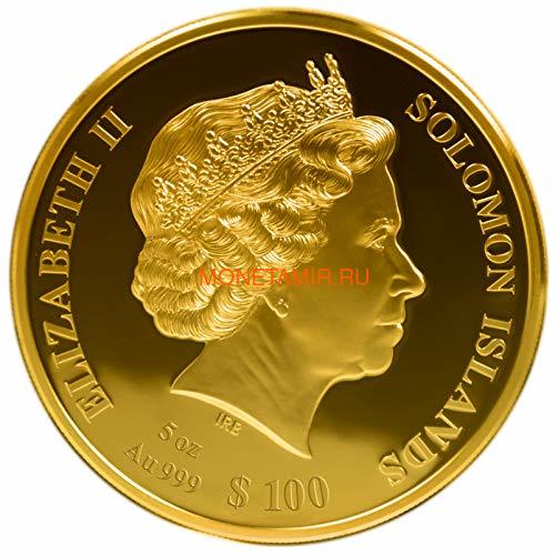   100  2021        (Solomon Isl 100$ 2021 Pioneers of Aviation Mother of Pearl 5oz Gold Coin Proof)..90 (,  1)
