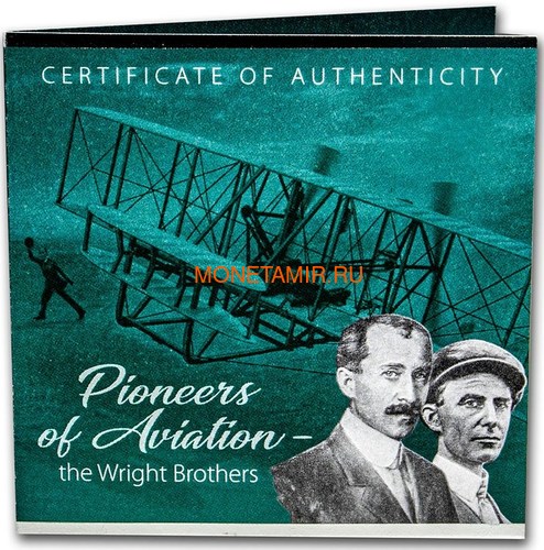   25  2021        (Solomon Isl 25$ 2021 Pioneers of Aviation Mother of Pearl 5oz Silver Coin Proof)..002710858507/M (,  2)