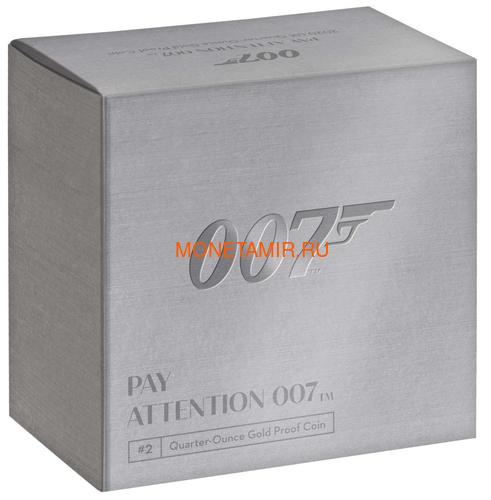  25  2020   007   (GB 25&#163; 2020 Pay Attention 007 Quarter-Ounce Gold Proof Coin)..90 (,  3)