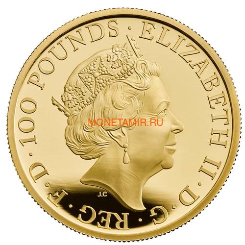  100  2021       (GB 100&#163; 2021 Queen's Beast White Greyhound of Richmond 1oz Gold Proof Coin)..90 (,  1)