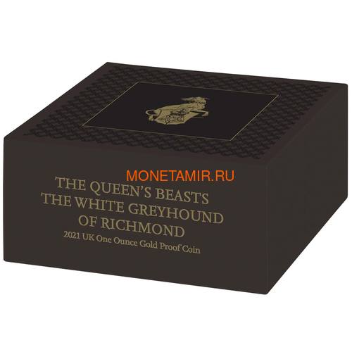  100  2021       (GB 100&#163; 2021 Queen's Beast White Greyhound of Richmond 1oz Gold Proof Coin)..90 (,  2)