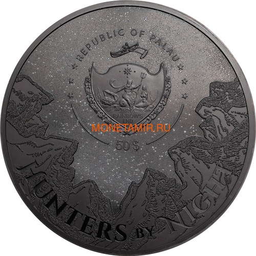  50  2021    ( Palau 50$ 2021 Black Panther Hunters by Night Kilo Silver Coin )..92 (,  2)